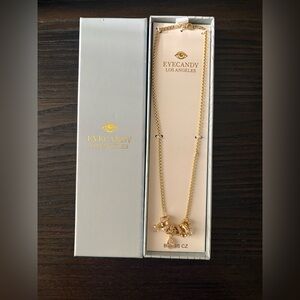 NEW Eye Candy Gold Charm Necklace